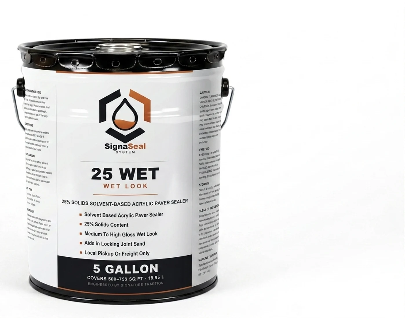 SignaSeal 25 Wet high-gloss five-gallon metal pail